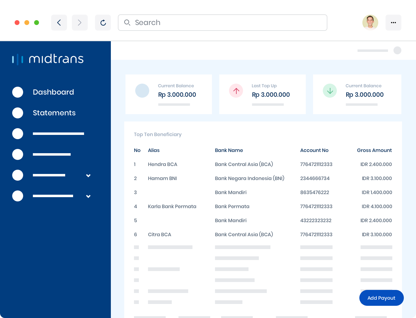 Send payments in  bulk easily